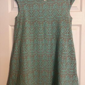 Uncle Frank Teal and Grey Midi Dress